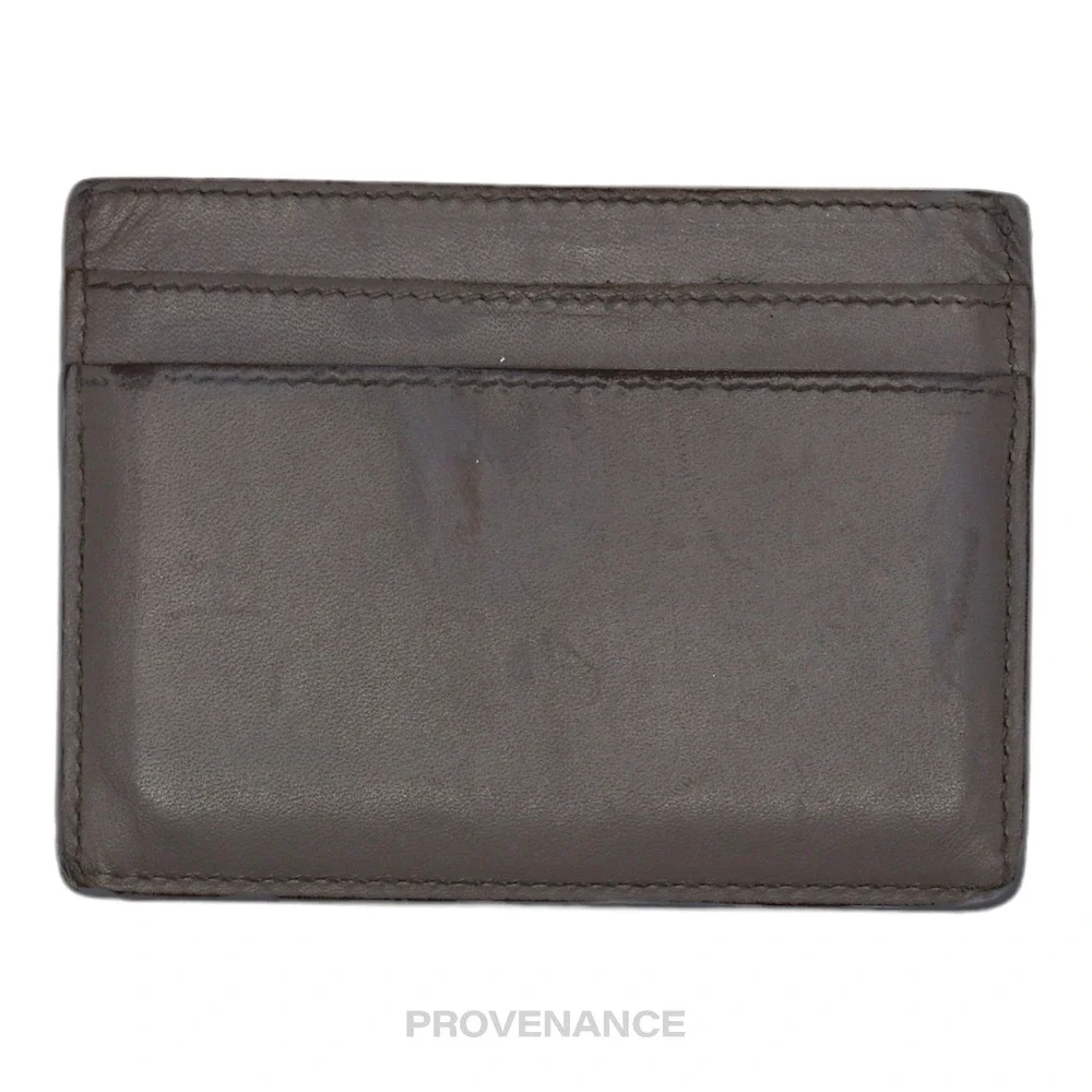🔴 SLP Card Holder Wallet - Grey Leather